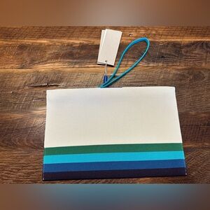 Rothy’s candy stripe essential pouch